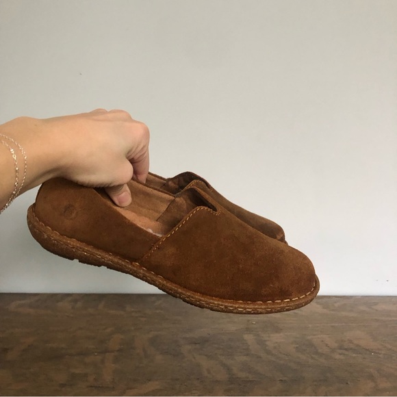 New Born Teresa Rust Distressed Leather Slip On Comfort Loafer Shoes - Picture 11 of 13